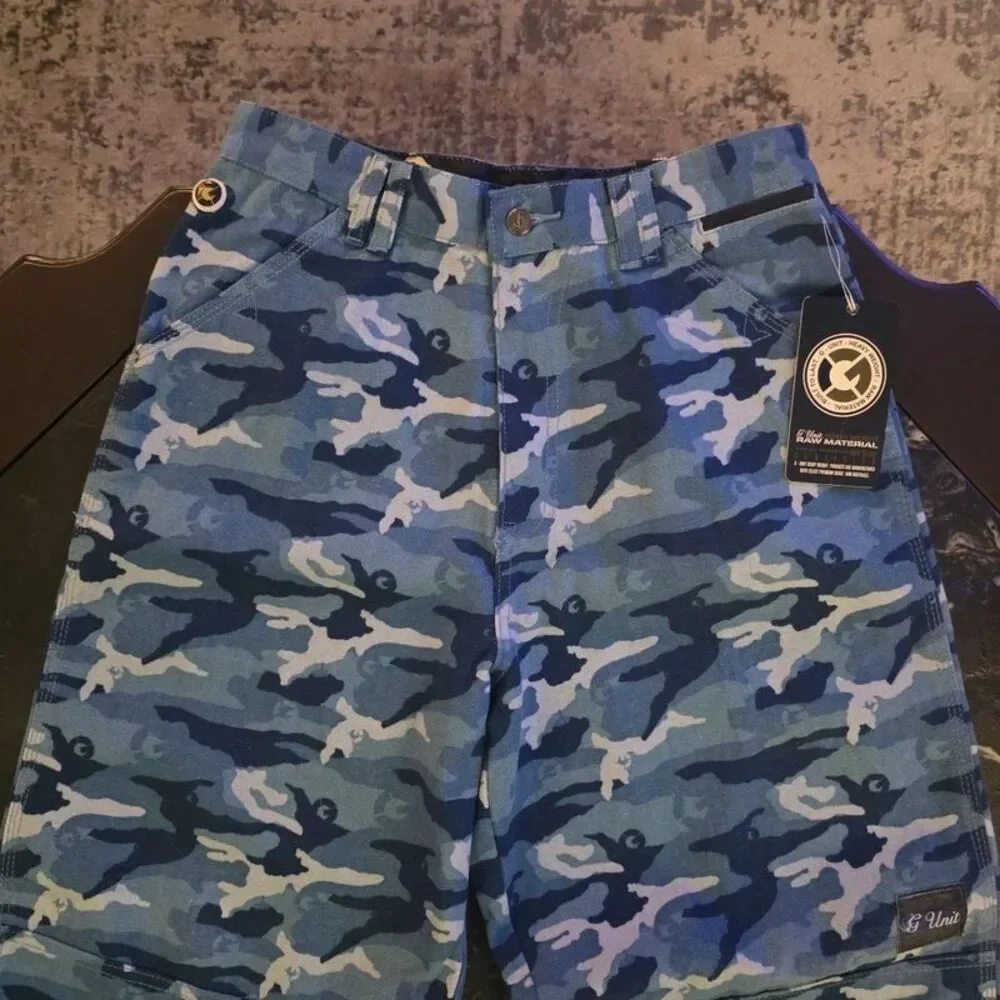 G Unit Y2K Camouflage Camo Military Field Pants Sz 16 (28) Vintage 50 Cent Jeans